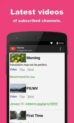 Social Line for YouTube android App screenshot 3