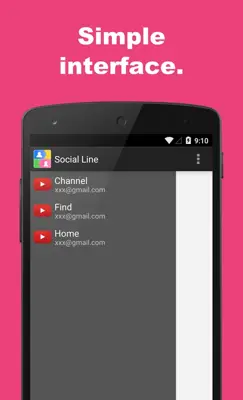 Social Line for YouTube android App screenshot 5